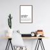 Quadro Divertido Significado Home Office 43x30 Caixa Marrom