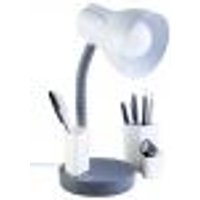 Luminária de Mesa Spiralle Cinza Porta Lápis E27 Bivolt