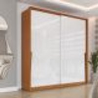 Guarda-Roupa Casal Porto 2 Portas 2 Gavetas Freijó Branco