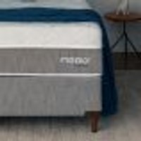 Cama Box Solteirão com Colchão Sublime Mola Ensacada e Espuma Viscoelástica (32x96x203) Cinza e Branco
