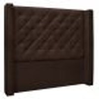 Cabeceira Casal 1,40m Vicenza Suede Marrom Café - Pallazio