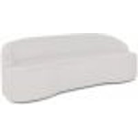 Sofá 4 Lugares Curvo Sala de Estar Living Lótus D02 Corino Branco 230 cm C-12 - Lyam