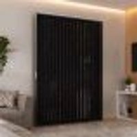 Persiana Vertical Em Pvc Crisdan Largura 1,35 X 1,35 Altura Preto