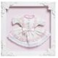 Quadro Com AcrÃlico Menina Vestido Quarto Bebê Infantil Menina