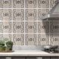 Adesivos de Azulejos Ladrilhos Cartela Mármore Dourado e Branco 17-20x20cm