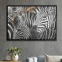 Quadro Decorativo Zebras Juntas-24x34Cm