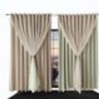 Cortina Blackout Ana Corta Luz 3,30 X 2,50 Quarto Palha