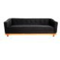 Sofá Aruam 2M Suede Preto Sala/Recepção