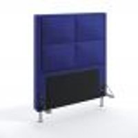 Cabeceira Maia 90 Decorativa de Cama Solteiro A-019 Couro Artificial Azul Aradecor