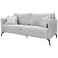 Sofa Liv 2 Lugares 180cm Pes Aço Linho 232 Grigio Ezz