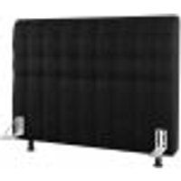 Cabeceira Cama Box Solteiro Dahlia 90cm Com Frame Suede Preto - Desk Design
