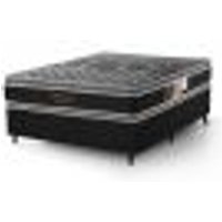Kit Colchão Queen Size De Molas Pocket Ensacada Dupla Face Prs + Cama Base Box Luxo