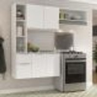 Armário de Cozinha Compacta com Balcão Sofia Multimóveis V2001 - Branco