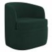 Poltrona Giratória Decorativa para Sala Dandara Z08 Veludo Verde - Mpozenato
