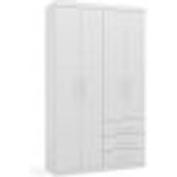 Guarda-Roupa Solteiro Advantage 4 Portas 3 Gavetas Branco