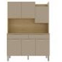 Kit Cozinha 6P 2G 132 cm Modena Freijo Vanilla KTP
