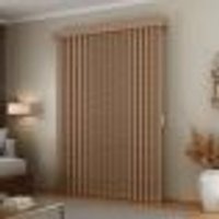 Persiana Vertical Em Tecido Blackout Com Bando Crisdan Largura 2,20 X 2,30 Altura Bege Mescla