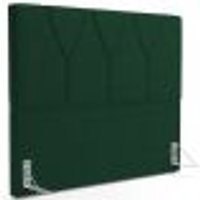 Cabeceira Cama Box Casal King 195 cm Aurora W01 Suede Verde Musgo - Lyam Decor