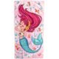Toalha de Praia Infantil Summer Microfibra Anti Areia 60x110cm Mermaid New