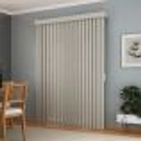 Persiana Vertical Em Pvc Com Bando Crisdan Largura 1,50 X 1,30 Altura Cinza