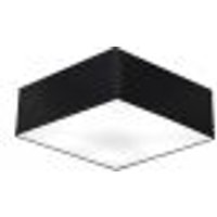 Plafon Quadrado Md-3002 Cúpula em Tecido 15/50x50cm Preto - Bivolt