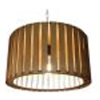 Lustre Luminária Pendente de Madeira MDF Mod. Rome