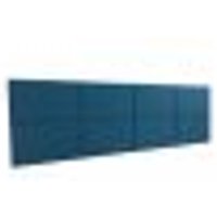 Cabeceira Estofada Queen 8 Blocos Não é Segredo Suede Animale Azul 160x60