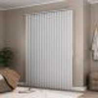 Persiana Vertical Em Tecido Blackout Crisdan Largura 1,20 X 1,00 Altura Branco