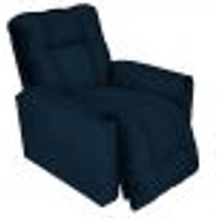 Poltrona do Papai Reclinável Manual Comfort Veludo Azul Marinho - Montanaris Decor