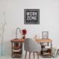 Quadro Work Zone 86x86 Filete Marrom