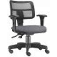 Cadeira Giratória Zip L02 Executiva Ergonômica Escritório Linho Cinza - Lyam Decor
