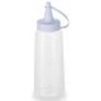 Bisnaga Plástica FlexÃvel 250ml para Molhos Maionese Caldas Cremes Tampa Branca Plasvale