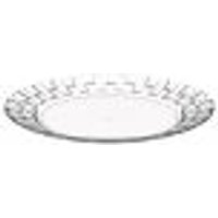 Prato Grande 26cm Transparente Crippa Bandeja para Servir Mesa Posta Porções Aperitivos