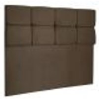 Cabeceira Solteiro 0,90m Nina Suede Marrom - Pallazio
