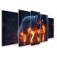 Kit Quadro Decorativo Animais Para Sala de Estar 88x48cm A133 - Pallazio