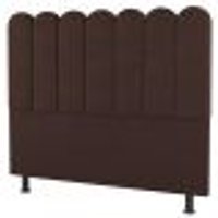 Cabeceira Cama Box Solteiro Lana 100cm Sintético Marrom - Desk Design