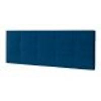 Cabeceira Painel Casal 1,40m Roma Suede Azul Marinho - Pallazio