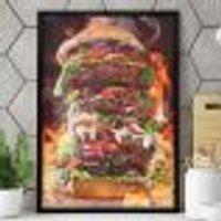 Quadro Decorativo Lanche Gigante-24x34Cm