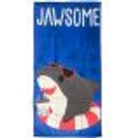 Toalha de Praia Infantil Summer Microfibra Anti Areia 60x110cm Shark Jawsome
