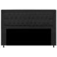 Cabeceira Casal Lunna 140 CM Suede Preto - D A Decor
