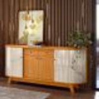 Buffet Verona com Portas Cinamomo/Off-White