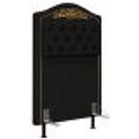 Cabeceira Cama Box Solteiro 90cm com Tachas Imperial J02 Sintético Preto - Mpozenato