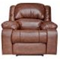 Poltrona do Papai Reclinável Elétrica Magnum PU Sintético Marrom G23 - Gran Belo