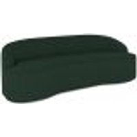 Sofá 3 Lugares Curvo Sala de Estar Living Lótus D02 Linho Verde Musgo 210 cm C-117 - Lyam Decor
