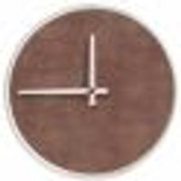 Relógio Decorativo Round Branco Mostrador Aço Corten Ponteiro Branco 50 Cm Diâmetro