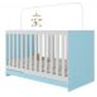 Berço 3 em 1 para Colchão 130 x 60cm Doce de Leite Multimóveis MP0527R Azul
