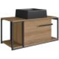 Gabinete Susp E Cuba Marmore Sintetico P1019X94101 Mell Preto PP