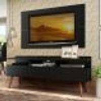 Rack Madesa Londres e Painel para TV até 55 Polegadas - Preto
