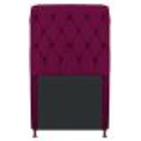Cabeceira Estofada Cristal 100 cm Solteiro Com Capitonê Suede Bordô - Amarena Móveis