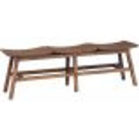 Banco | Banqueta Decorativo para Varanda Cozinha 3 Lugares Eden 149cm Madeira Maciça Rustic Brown G54 - Gran Belo